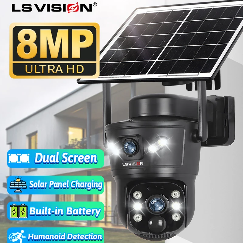 Garden Camera - LS VISION 8MP 4G 태양광 카메라