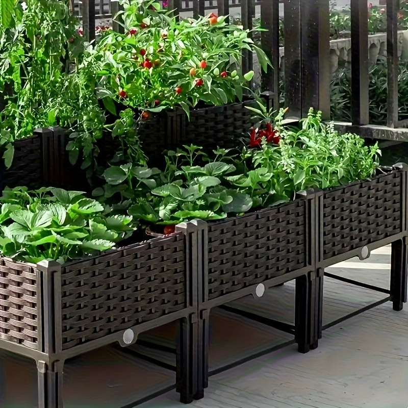 Self Watering Planter - 정원용 높이 조절 화분, 자동 급수