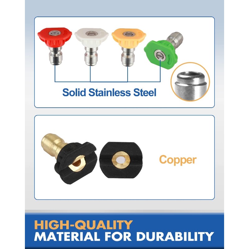 5개 고압 정원 세척 스프레이 노즐 1/4인치 퀵 커넥 - Smart Garden Kit 리뷰 및 가격