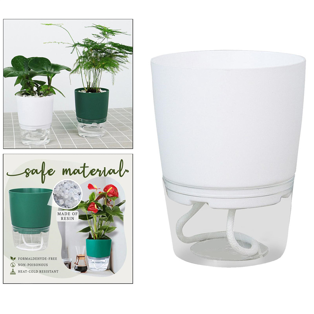 게으른 수경 꽃 냄비 자동 물 흡수 화분 투명 더블 레 - Hydroponic Grow Pod 리뷰 및 가격