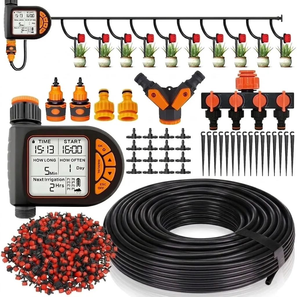 20미터 스마트 정원 타이머, LCD 자동 관수 시스템 - Smart Garden System 리뷰 및 가격