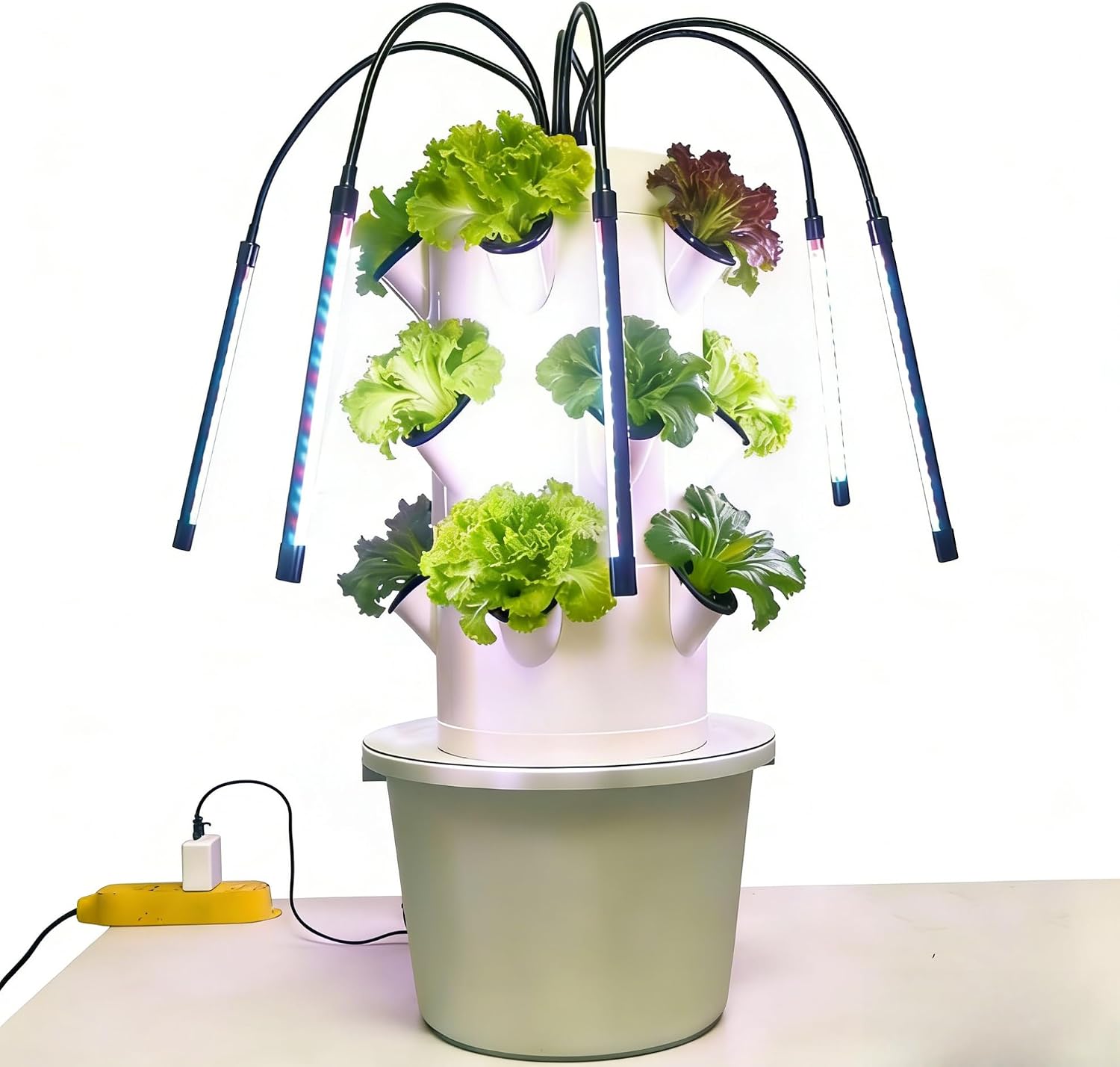 수직 수경 재배 시스템 3단 15구 실내 정원 키트 ( - Hydroponic Tower 리뷰 및 가격